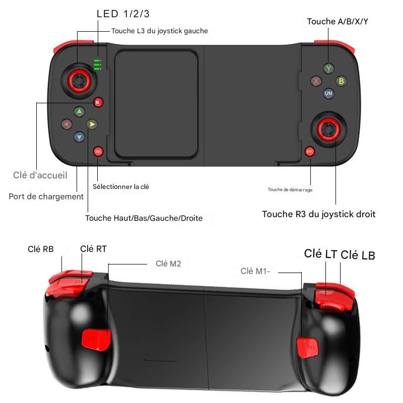 Manette de Jeu Bluetooth Extensible D3